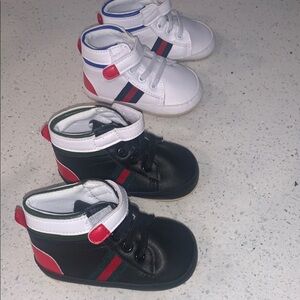 Stylish Gucci Like Toddler Soft Shoes (2 pair) NWOT